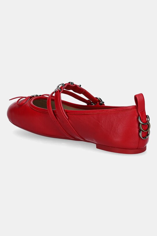 Încălțăminte Pinko balerini de piele Gioia SD0297.P003.R30 rosu