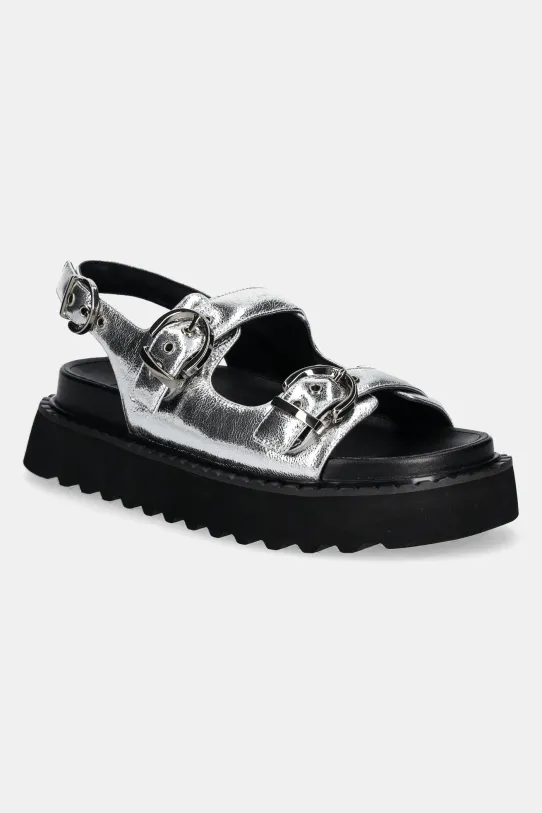 Кожаные сандалии Pinko Kate платформа серебрянный SD0293.P049.ZZF