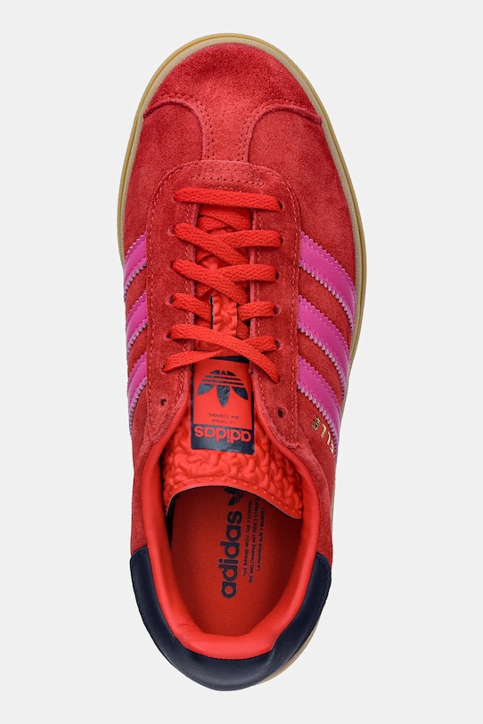 Велурени маратонки adidas Originals Gazelle Bold червен JH9665