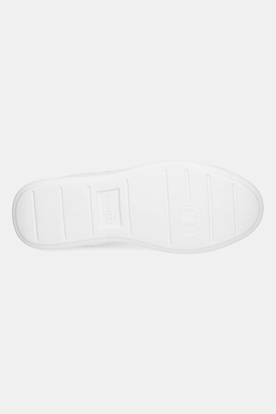 Δερμάτινα αθλητικά παπούτσια Twinset 251TCP042.07049 λευκό