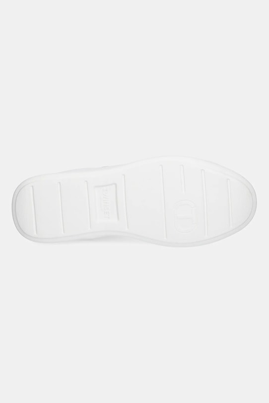 Twinset sneakersy skórzane 251TCP042.07049 biały