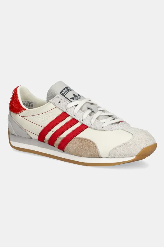 Kožne tenisice adidas Originals Country OG zrnata koža bež JI2868