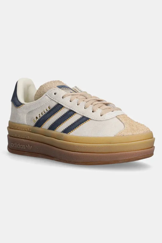 Kožené tenisky adidas Originals Gazelle Bold přírodní kůže béžová JQ5126