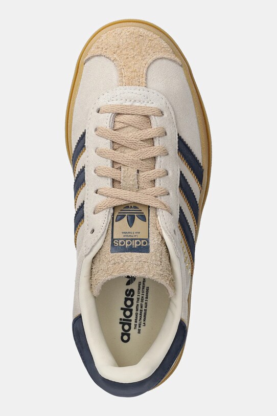 Шкіряні кросівки adidas Originals Gazelle Bold бежевий JQ5126