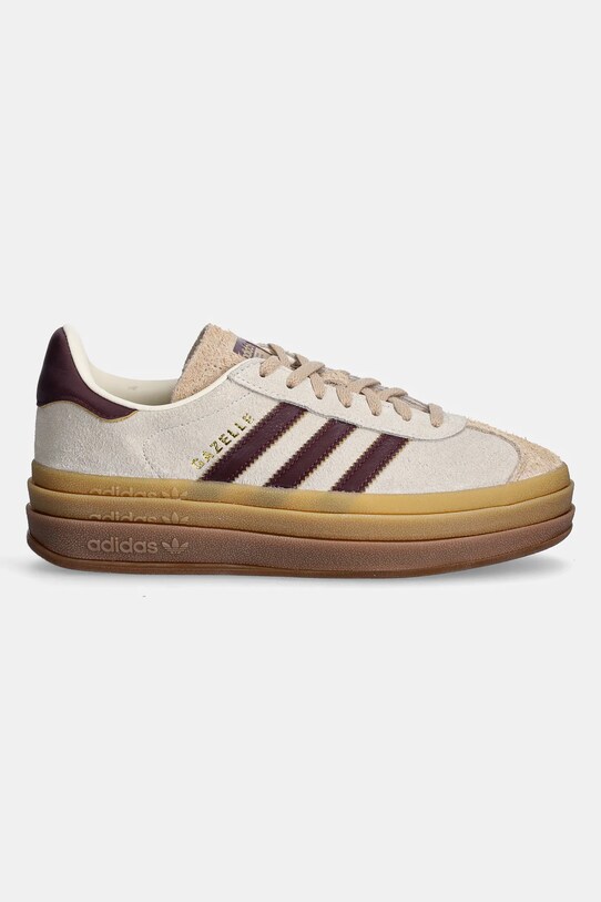 adidas Originals sneakersy skórzane Gazelle Bold JQ5127 beżowy SS25
