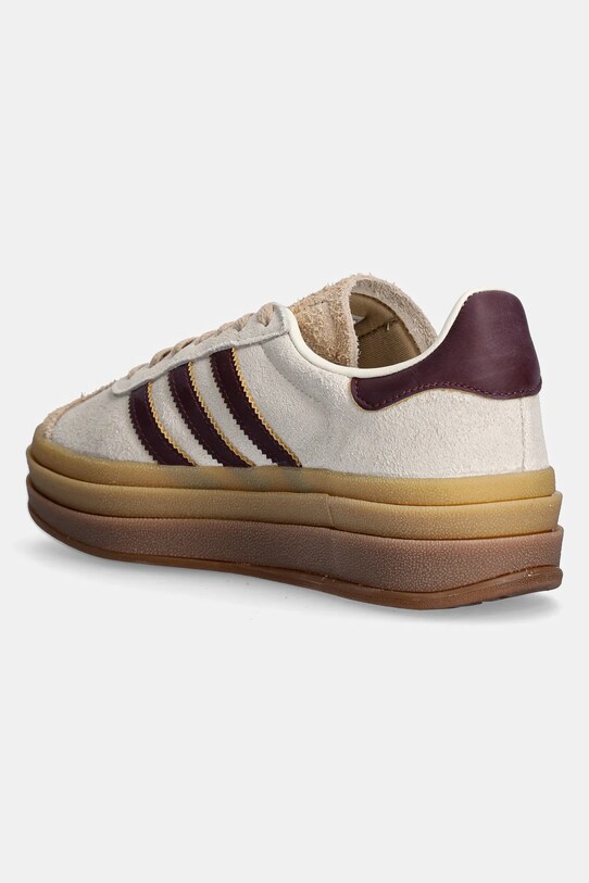 Obuwie adidas Originals sneakersy skórzane Gazelle Bold JQ5127 beżowy