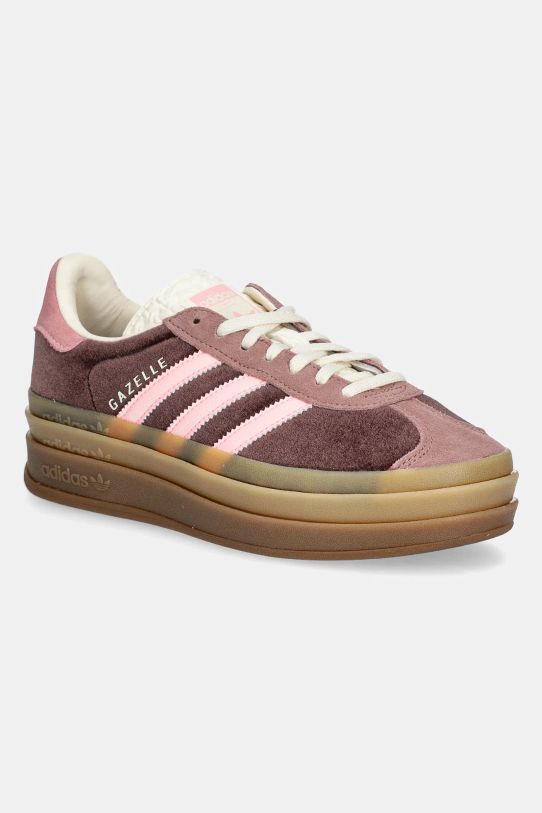 Tenisky adidas Originals Gazelle Bold textilný burgundské JQ5143