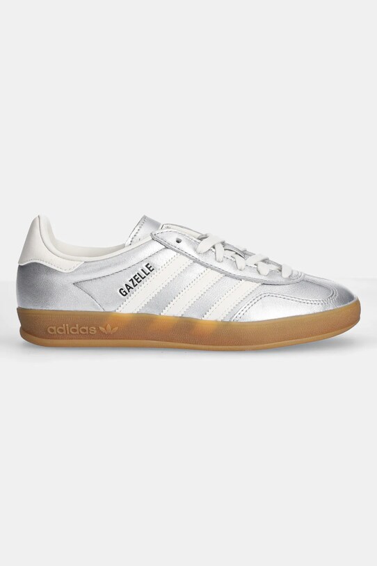 adidas Originals sneakers din piele Gazelle Indoor JR1206 argintiu SS25