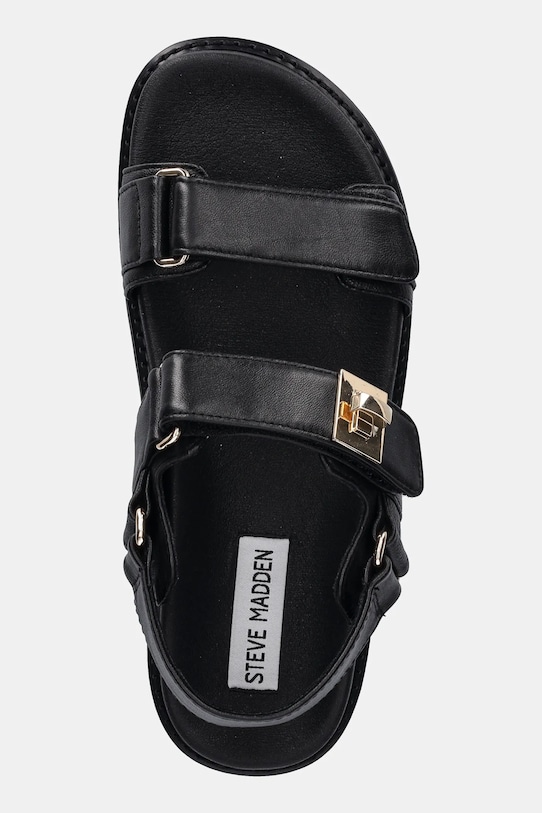 Кожени сандали Steve Madden Bigmona черен SM11003458.017
