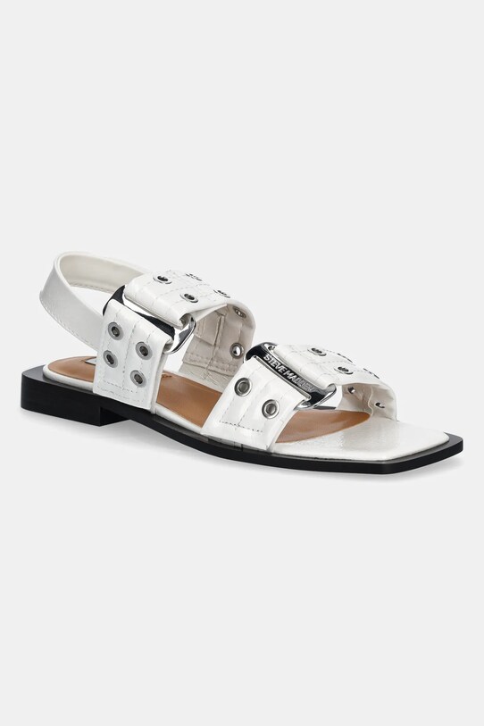 Steve Madden sandale Saria-E imitatie de piele lacuita alb SM19000132.108