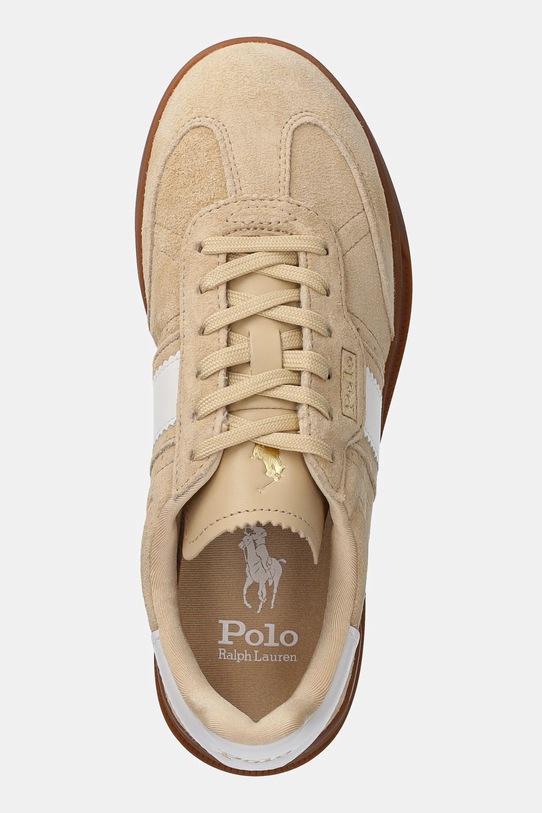 Кожаные кроссовки Polo Ralph Lauren HTR Aera бежевый 804956688