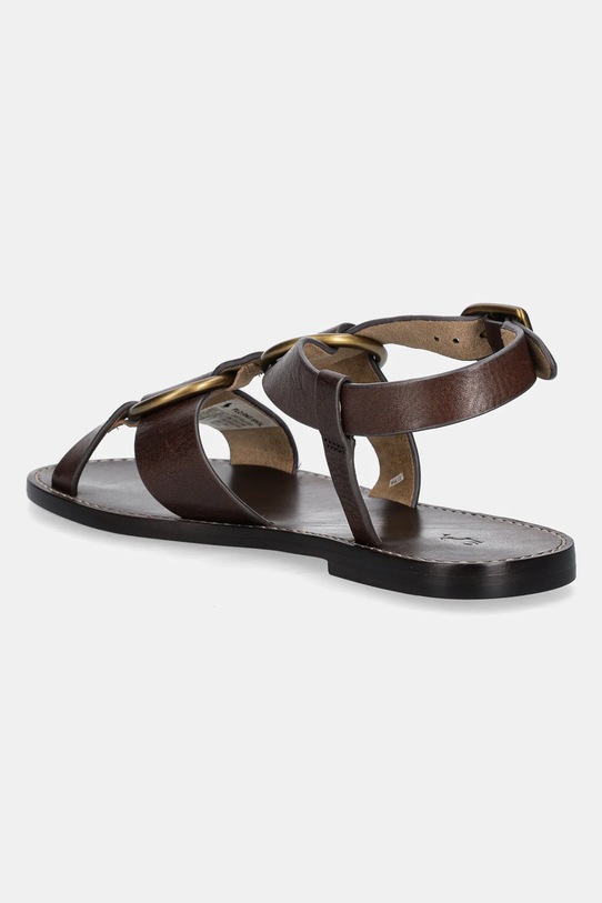 Obuwie Polo Ralph Lauren sandały skórzane Ring 818923266 brązowy