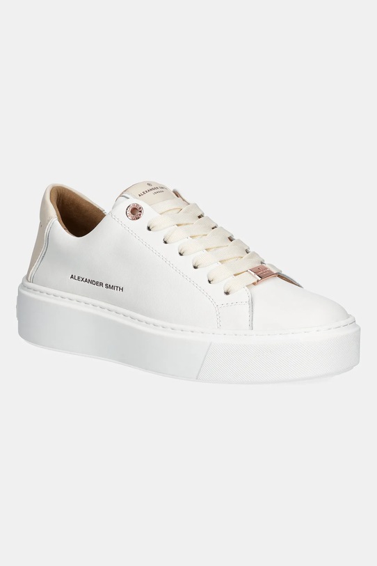Alexander Smith sneakers London High sintetic alb ALBBLHW8402WCR