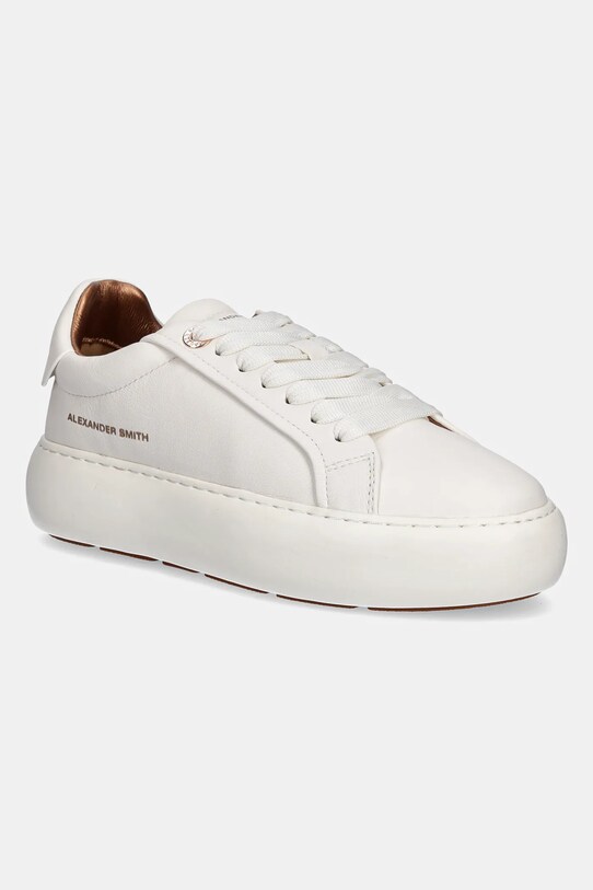 Кожаные кроссовки Alexander Smith Soho платформа белый ASBBSOW3560TWT