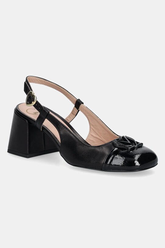 Кожаные туфли Love Moschino кирпичик чёрный JA10117G1MIE300A
