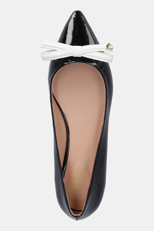 Love Moschino balerini de piele negru JA11031G1MIH100A