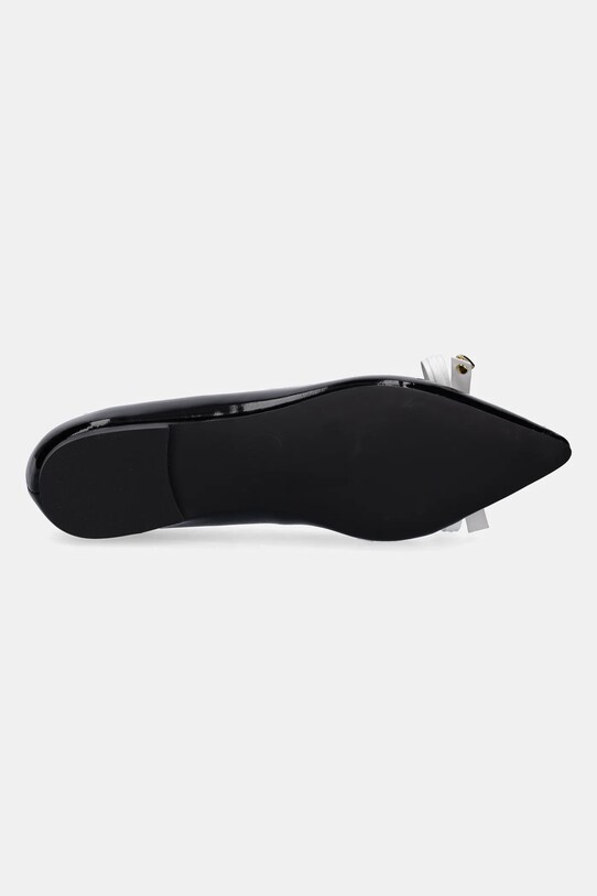 Love Moschino balerini de piele JA11031G1MIH100A negru