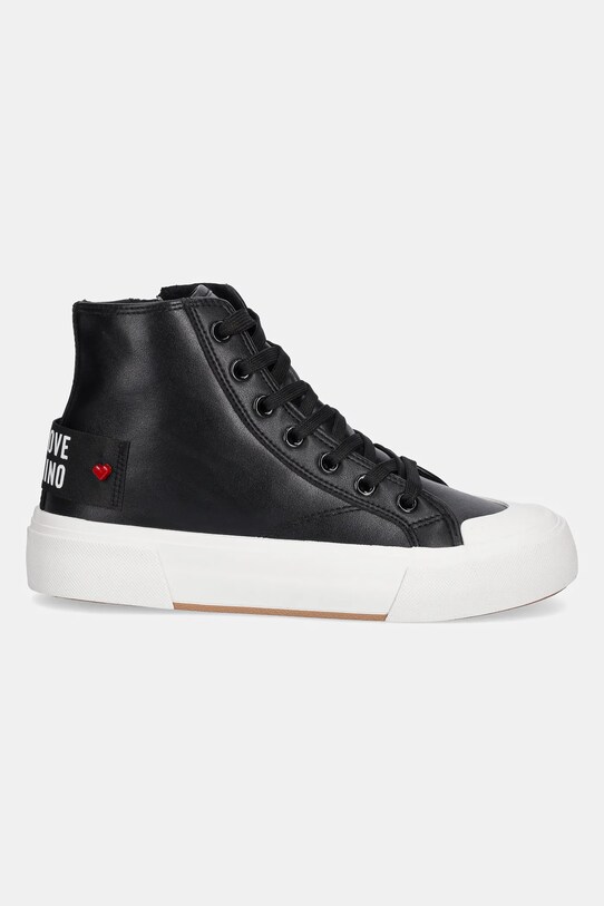 Δερμάτινα ελαφριά παπούτσια Love Moschino JA15022G1MIA0000 μαύρο SS25