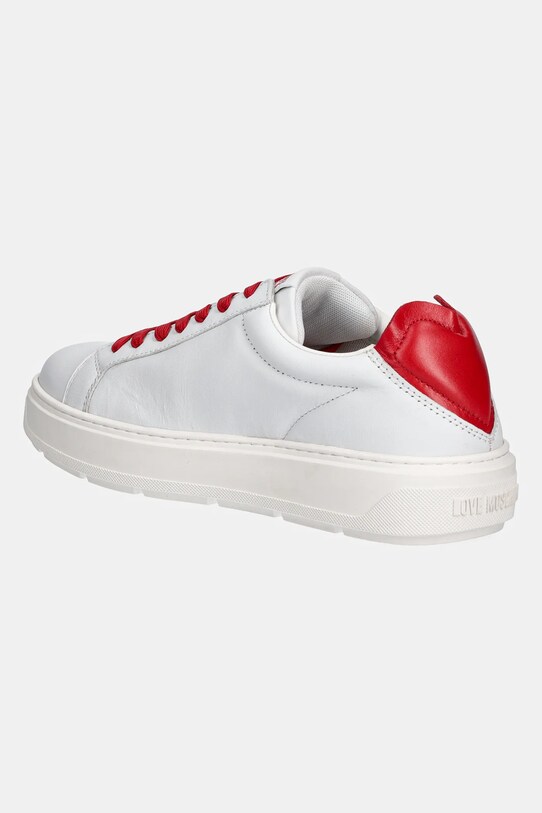 Încălțăminte Love Moschino sneakers din piele JA15174G1MIA310B alb
