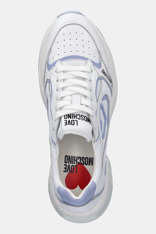 Кожаные кроссовки Love Moschino белый JA15296G1MIA110E