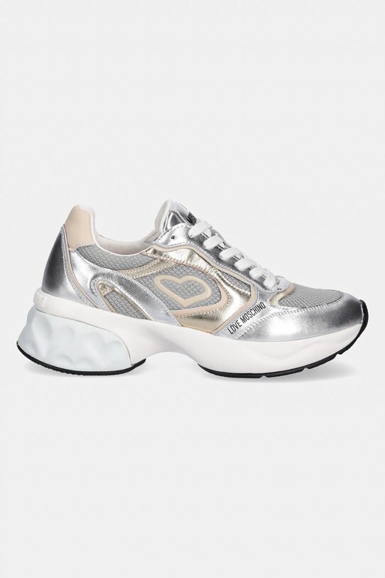 Love Moschino sneakers JA15296G1MIQG90A argintiu SS25