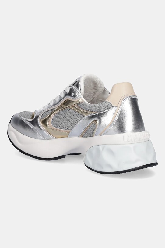 Încălțăminte Love Moschino sneakers JA15296G1MIQG90A argintiu