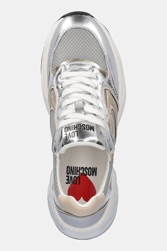 Love Moschino sneakers argintiu JA15296G1MIQG90A