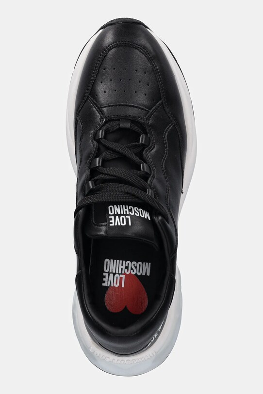 Kožené tenisky Love Moschino čierna JA15306G1MIAF00A