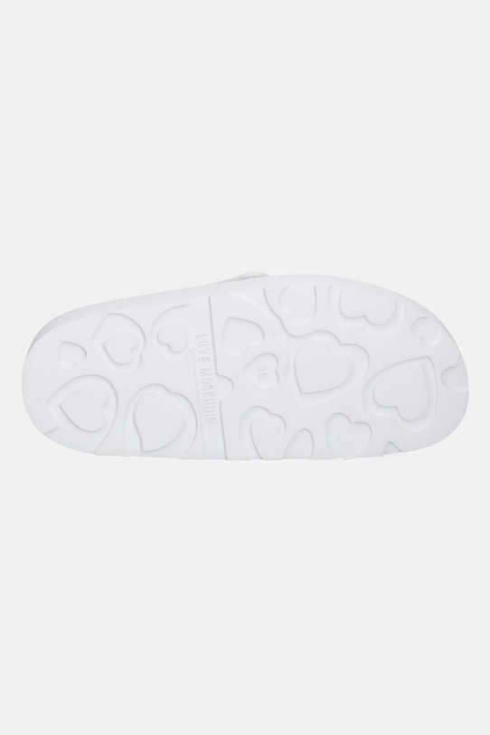 Love Moschino sandały skórzane JA16044I1MIE0100 biały