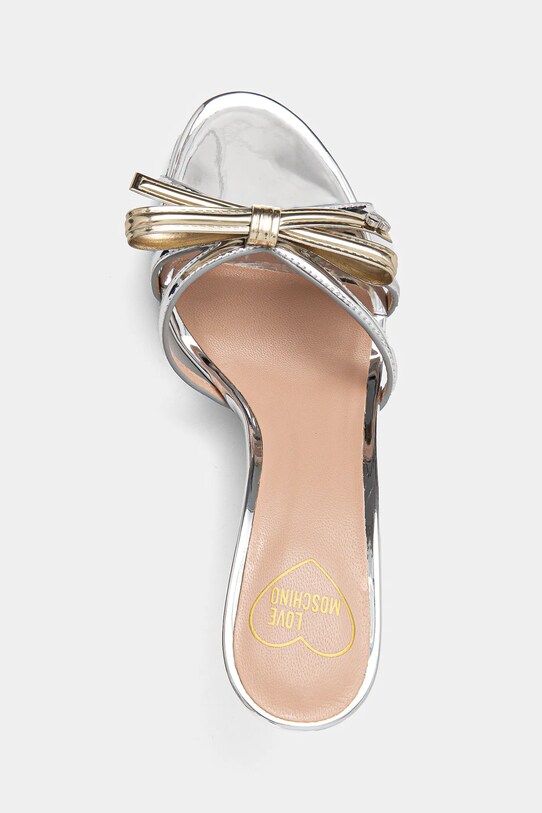 Шлепанцы Love Moschino серебрянный JA28036G1MJE190A