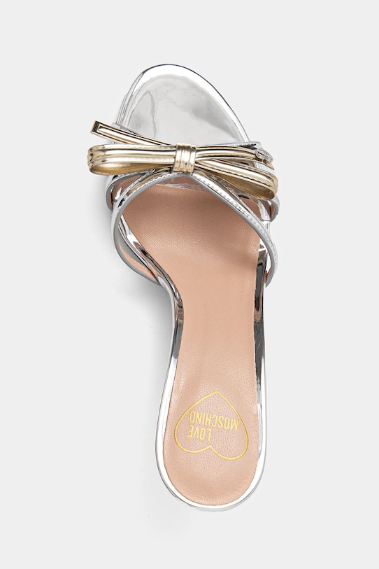 Шлепанцы Love Moschino серебрянный JA28036G1MJE190A