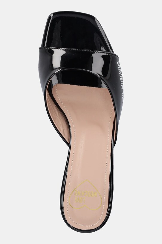 Kožené lodičky Love Moschino čierna JA28045G1MIH0000