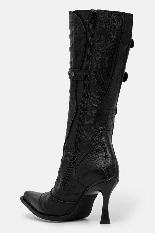 Обувки Кожени ботуши VETEMENTS Biker Boots WA66BO110B черен