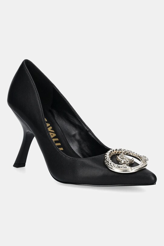 Just Cavalli stilettos de piele subțire negru 78RA3S16ZPA33899