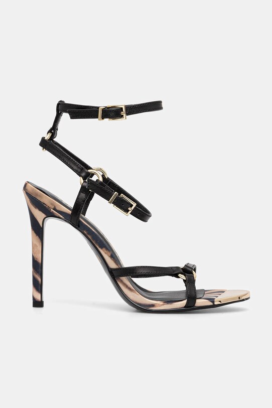 Kožené sandále Just Cavalli 78RA3S23ZPA33899 čierna SS25