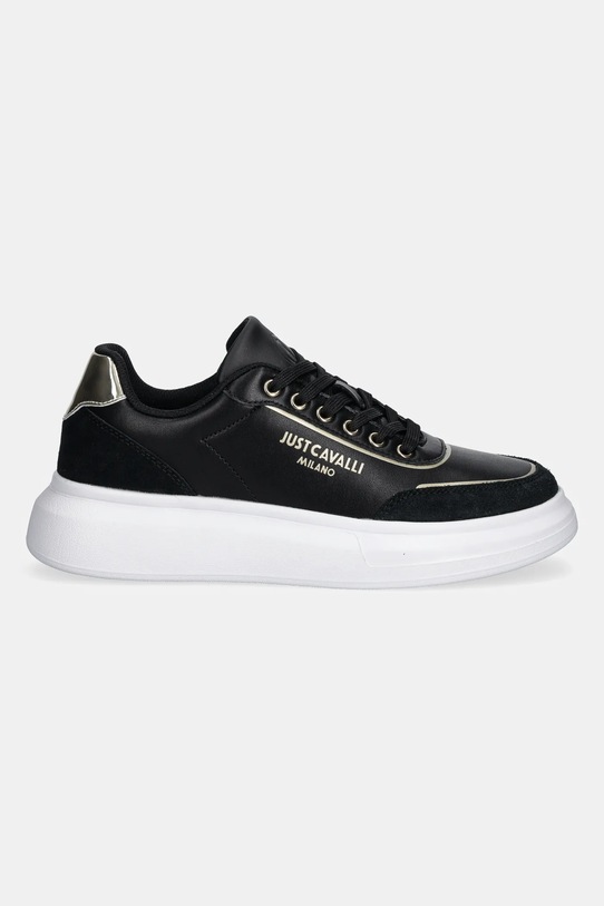 Just Cavalli sneakers din piele 78RA3SB2ZPA87PL9 negru SS25