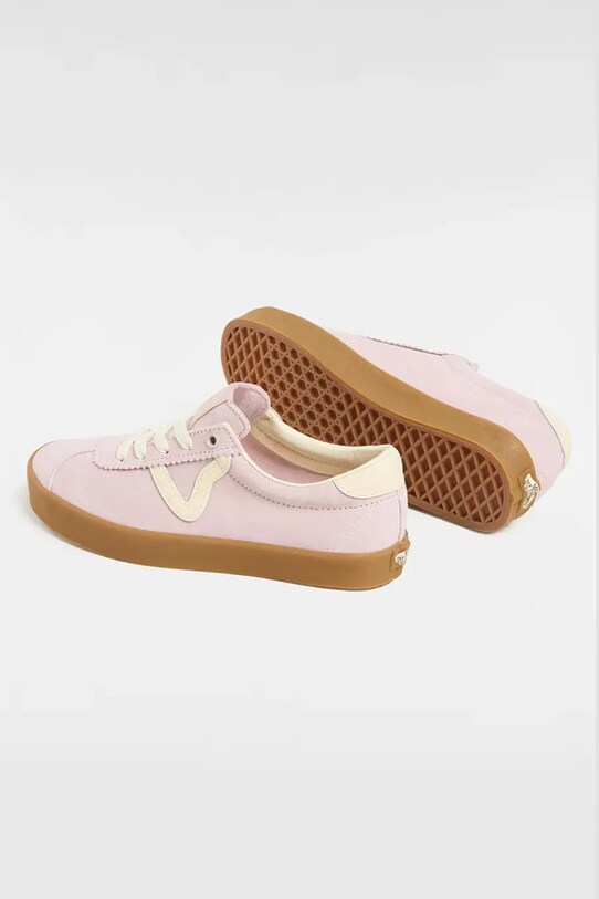 Vans teniși din piele întoarsă Sport Low roz VN000CQRO3N1