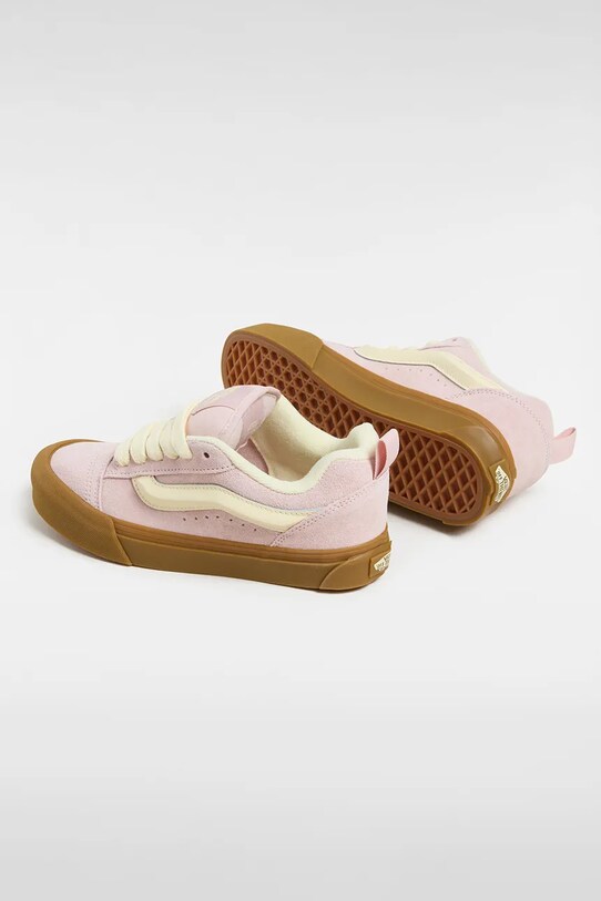 Велурени кецове Vans Knu Skool розов VN000D6ZO3N1