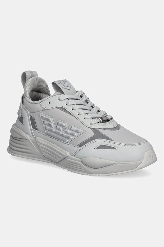 Кроссовки EA7 Emporio Armani имитация натуральной кожи серый XK437.X8X221.D