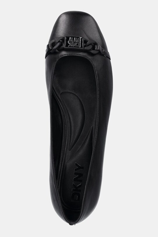 Dkny baleriny skórzane Davilla czarny K1594112.BLK