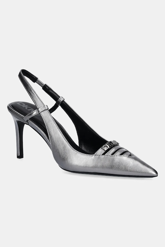 Lodičky Dkny Malden usňová koža strieborná K1599746.NIC