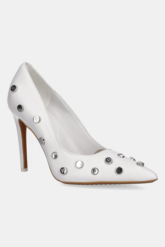 Шкіряні туфлі Dkny Mickel Studs шпилька білий K1548733.WHT