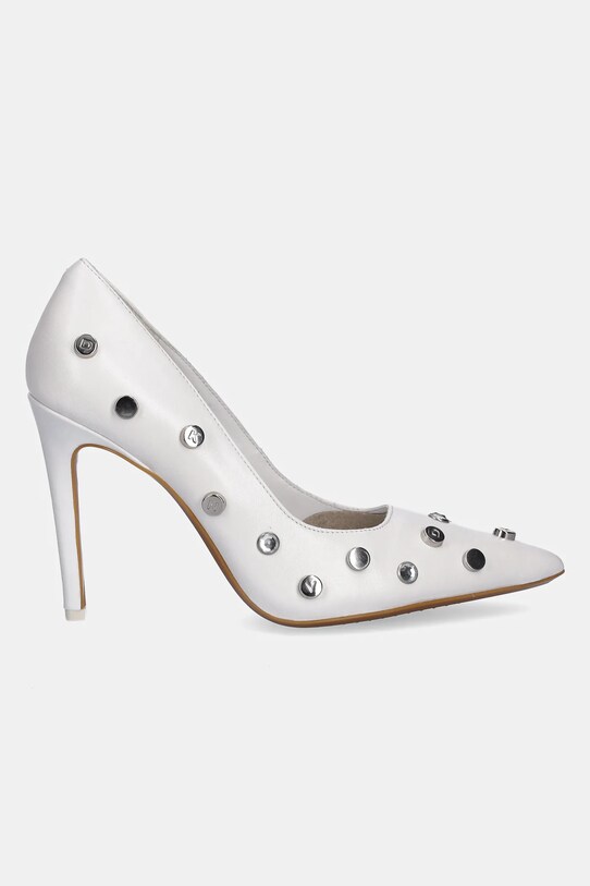 Kožené lodičky Dkny Mickel Studs K1548733.WHT biela SS25