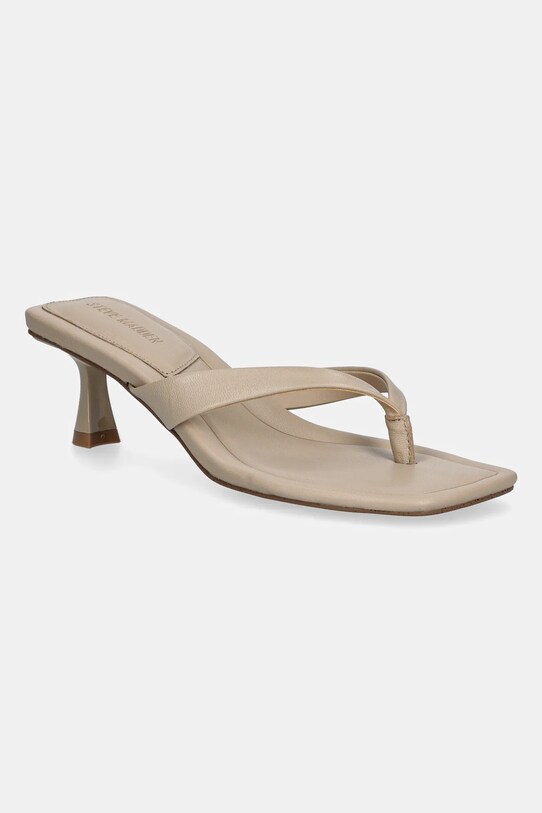 Kožené žabky Steve Madden Heyley usňová koža béžová SM11003831.217