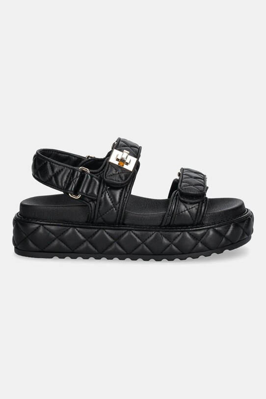 Steve Madden sandały skórzane Bigmona SM11003458.055 czarny SS25