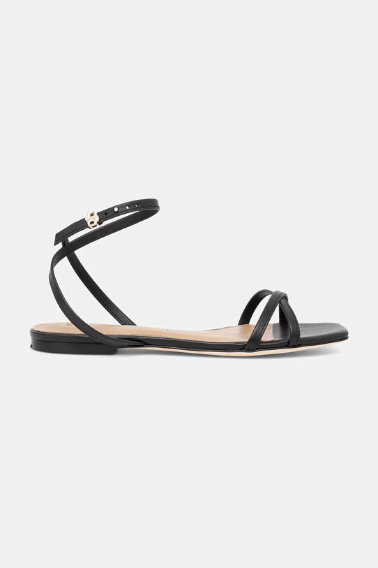 BOSS bőr szandál Charlize 50542217.001 fekete SS25