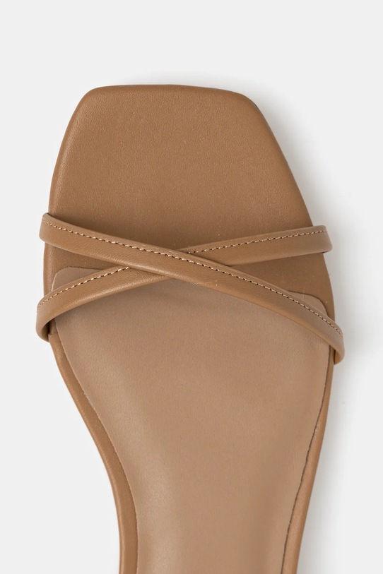 Kožené sandály BOSS Charlize hnědá 50542217.260