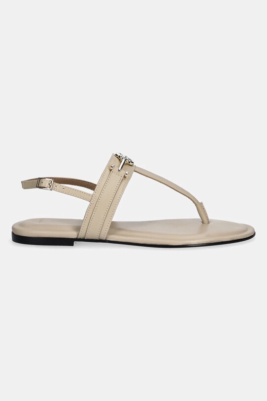 BOSS sandale de piele Emberlyn 50542316.268 bej SS25