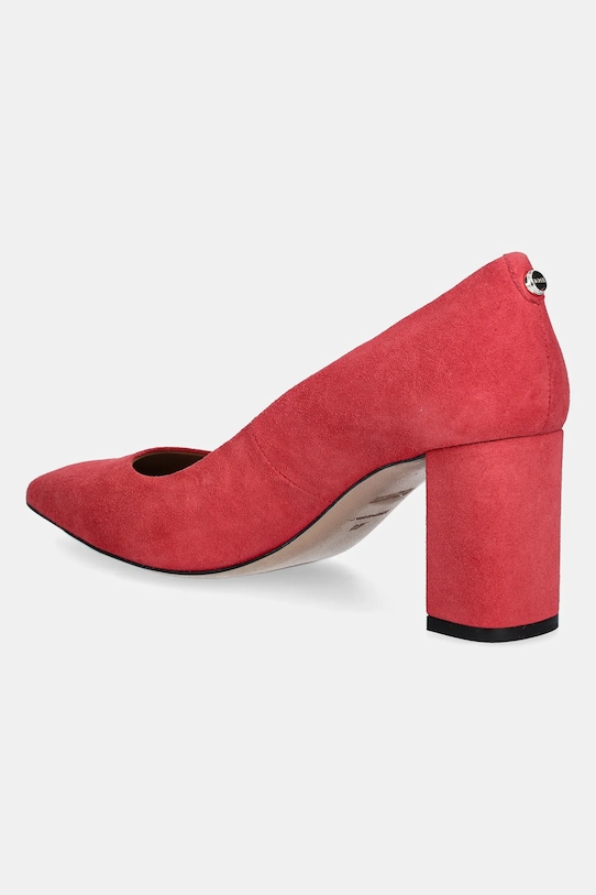 Obuwie BOSS czółenka zamszowe Janet 50542386.658 różowy