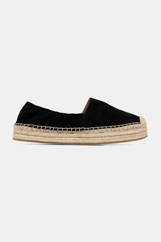 BOSS espadryle skórzane Madeira 50542344.001 czarny SS25